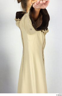 Photos Woman in Historical Dress 91 19th century beige dress…